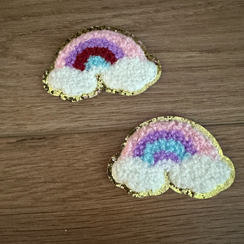 Colorful Rainbow Cloud Patches